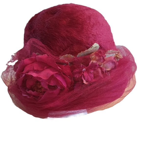 VINTAGE GREVI FIRENZE RABBIT FUR BUCKET HAT - Picture 6 of 15